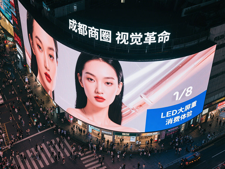 成都商圈的&ldquo;視覺革命&rdquo;：LED大屏如何重構(gòu)消費體驗|成都LED顯示屏
